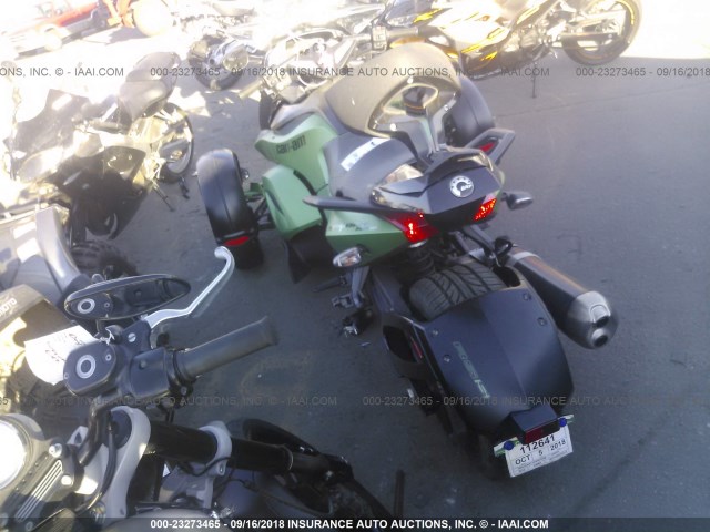 2BXJANA11CV001259 - 2012 CAN-AM SPYDER ROADSTER RS-S GREEN photo 3