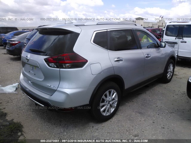 KNMAT2MV4JP589009 - 2018 NISSAN ROGUE S/SV SILVER photo 4