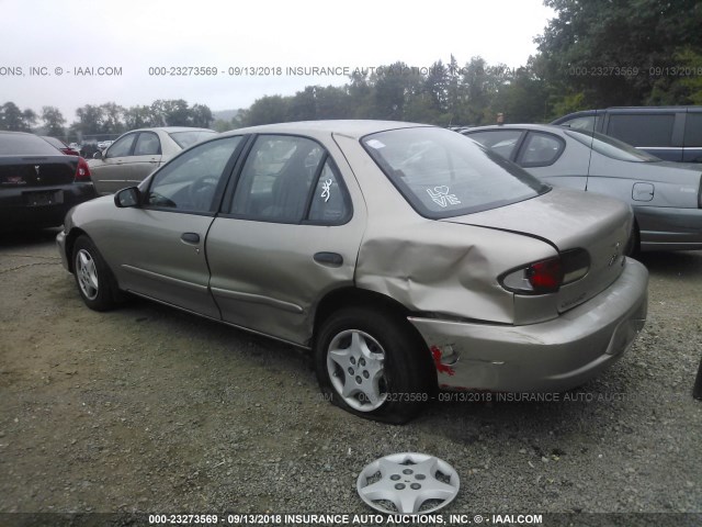 1G1JF524917129159 - 2001 CHEVROLET CAVALIER LS GOLD photo 3