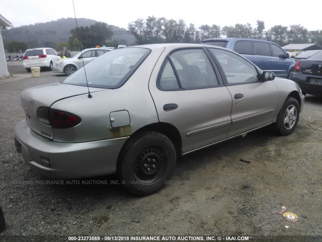 1G1JF524917129159 - 2001 CHEVROLET CAVALIER LS GOLD photo 4