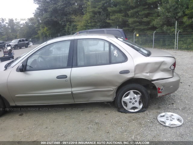 1G1JF524917129159 - 2001 CHEVROLET CAVALIER LS GOLD photo 6