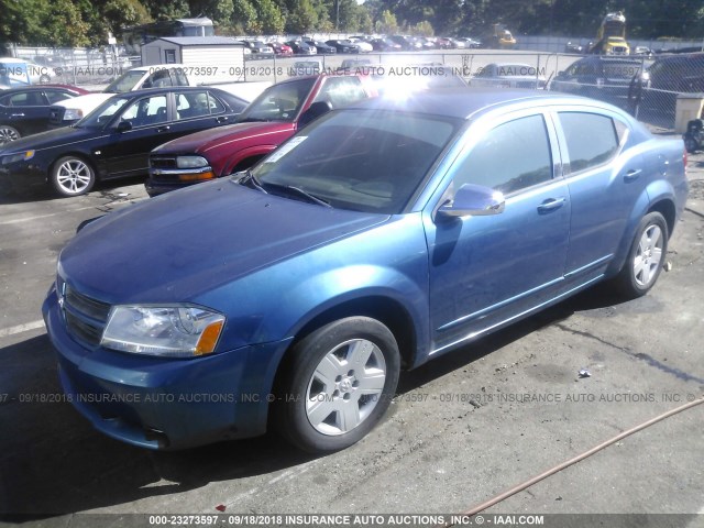 1B3LC46B99N540968 - 2009 DODGE AVENGER SE/SXT BLUE photo 2