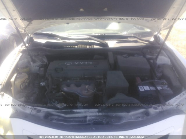 4T1BE46K68U765823 - 2008 TOYOTA CAMRY CE/LE/XLE/SE WHITE photo 10