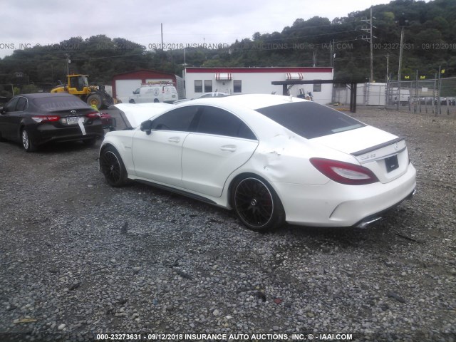 WDDLJ7GB2GA164256 - 2016 MERCEDES-BENZ CLS 63 AMG/S-MODEL WHITE photo 3