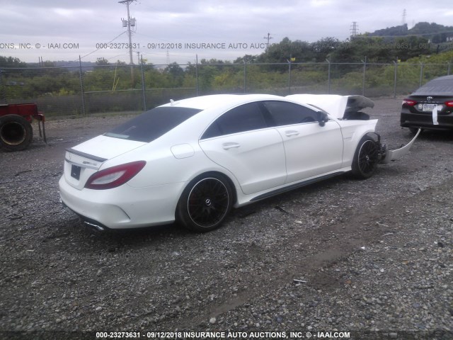 WDDLJ7GB2GA164256 - 2016 MERCEDES-BENZ CLS 63 AMG/S-MODEL WHITE photo 4