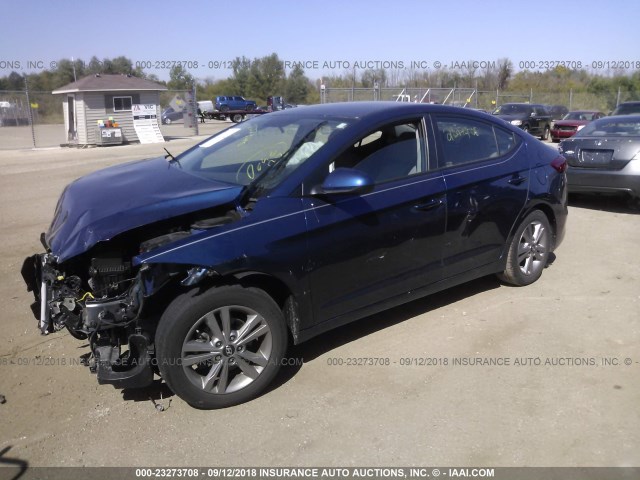 5NPD84LF7HH041287 - 2017 HYUNDAI ELANTRA SE/VALUE/LIMITED BLUE photo 2