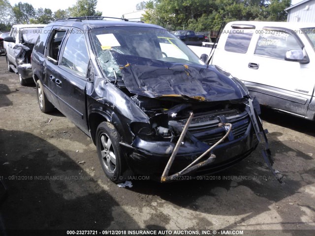 2D4GP44L67R281116 - 2007 DODGE GRAND CARAVAN SXT BLACK photo 1