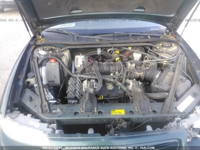 2G4WB55K511140526 - 2001 BUICK REGAL LS GREEN photo 10