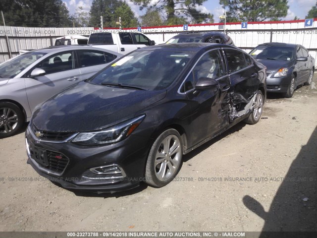 1G1BF5SM8H7148834 - 2017 CHEVROLET CRUZE PREMIER BLACK photo 2