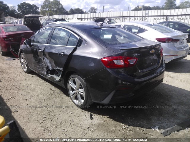 1G1BF5SM8H7148834 - 2017 CHEVROLET CRUZE PREMIER BLACK photo 3