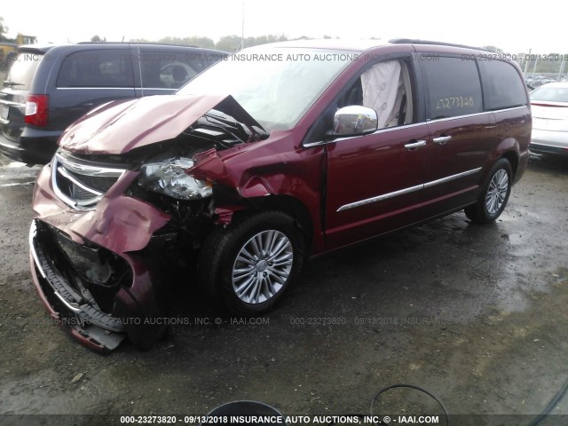 2C4RC1CG7DR797789 - 2013 CHRYSLER TOWN & COUNTRY TOURING L RED photo 2