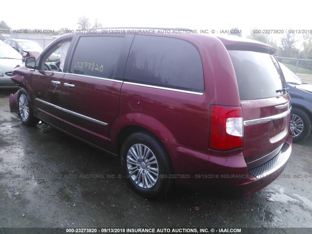2C4RC1CG7DR797789 - 2013 CHRYSLER TOWN & COUNTRY TOURING L RED photo 3