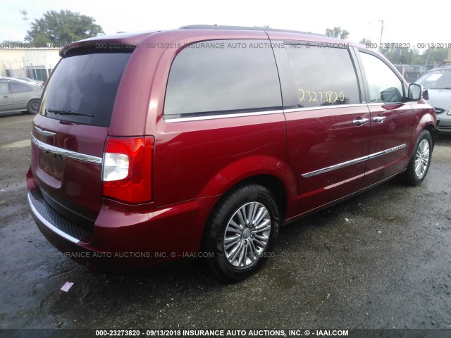 2C4RC1CG7DR797789 - 2013 CHRYSLER TOWN & COUNTRY TOURING L RED photo 4