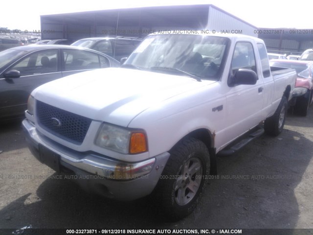 1FTZR45E42PA64450 - 2002 FORD RANGER SUPER CAB WHITE photo 2