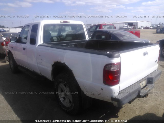 1FTZR45E42PA64450 - 2002 FORD RANGER SUPER CAB WHITE photo 3