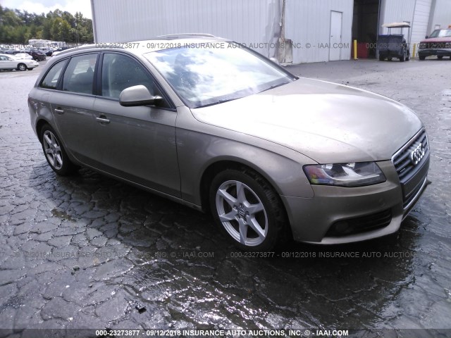 WAUVF78KX9A145912 - 2009 AUDI A4 2.0T AVANT QUATTRO TAN photo 1