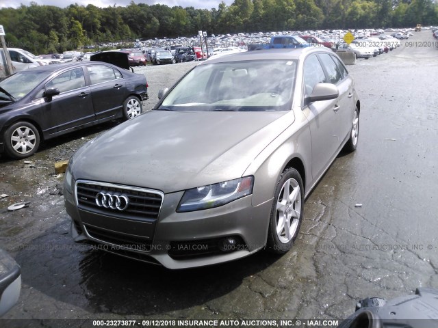 WAUVF78KX9A145912 - 2009 AUDI A4 2.0T AVANT QUATTRO TAN photo 2