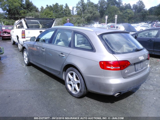 WAUVF78KX9A145912 - 2009 AUDI A4 2.0T AVANT QUATTRO TAN photo 3