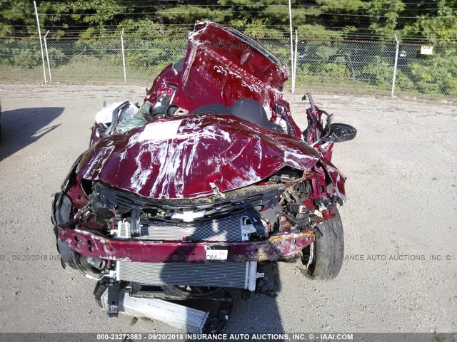 1G1BE5SM4J7184335 - 2018 CHEVROLET CRUZE LT MAROON photo 6