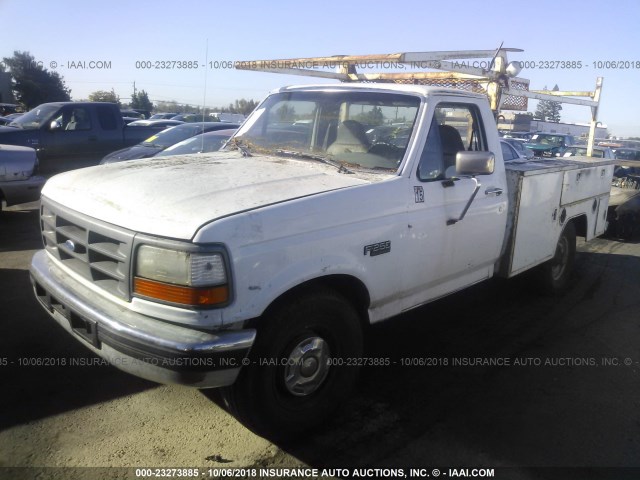 2FTHF25F9SCA46657 - 1995 FORD F250 WHITE photo 2