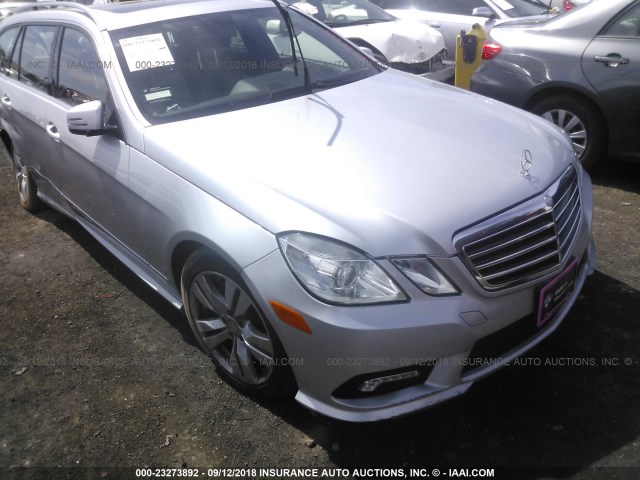 WDDHH8HB6BA363809 - 2011 MERCEDES-BENZ E 350 4MATIC WAGON SILVER photo 1