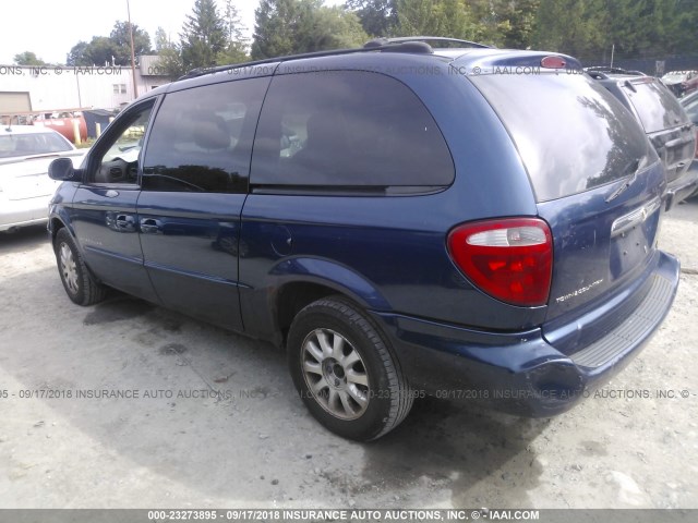 2C4GT44L61R339936 - 2001 CHRYSLER TOWN & COUNTRY LX BLUE photo 3