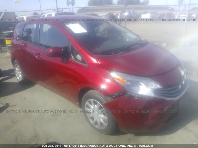 3N1CE2CP0EL410166 - 2014 NISSAN VERSA NOTE S/S PLUS/SV/SL RED photo 1