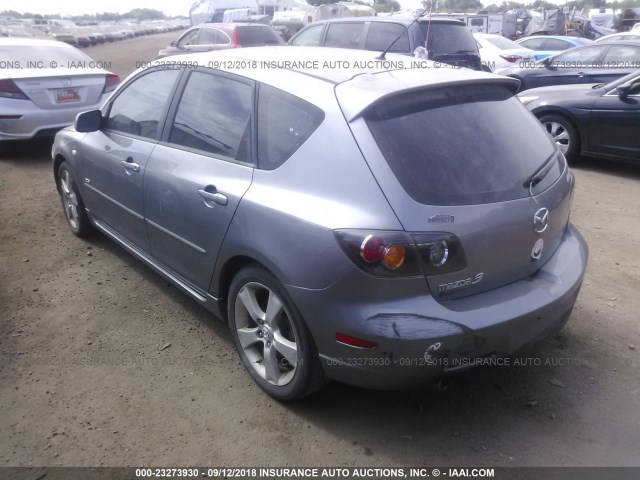 JM1BK343051309798 - 2005 MAZDA 3 HATCHBACK GRAY photo 3