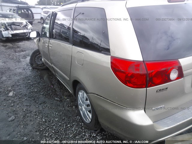 5TDZA23C06S504687 - 2006 TOYOTA SIENNA CE/LE GOLD photo 3