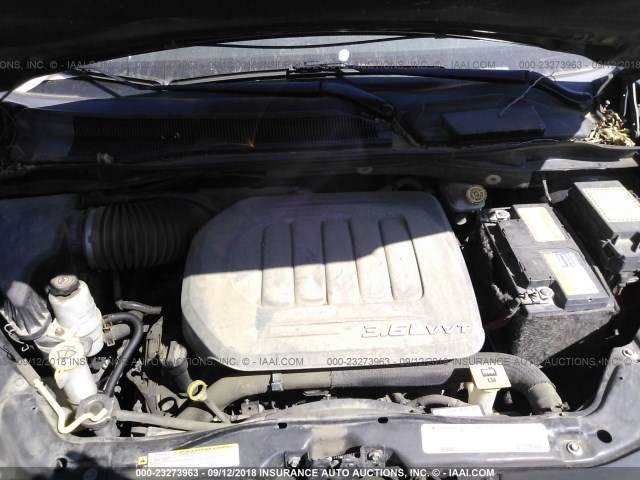 2C4RDGBG2CR269321 - 2012 DODGE GRAND CARAVAN SE GRAY photo 10