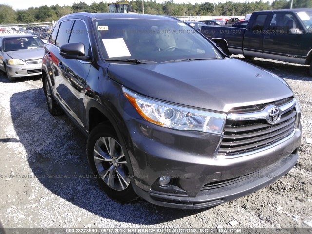 5TDKKRFH2ES012241 - 2014 TOYOTA HIGHLANDER XLE შამპანური ფოტო 1