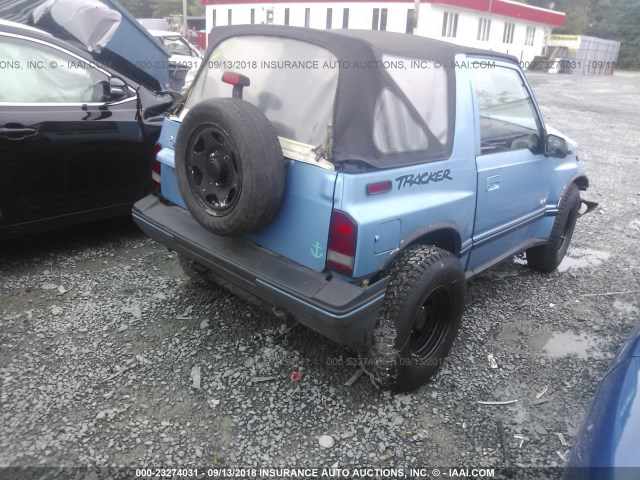 2CNBJ18U2R6946300 - 1994 GEO TRACKER BLUE photo 4