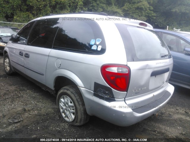 1D4GP24R14B527704 - 2004 DODGE GRAND CARAVAN SE SILVER photo 3