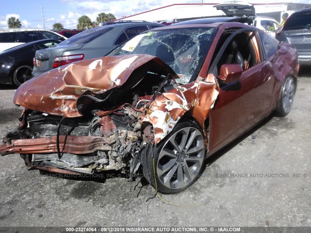 JH4DC53045S003494 - 2005 ACURA RSX TYPE-S ORANGE photo 2