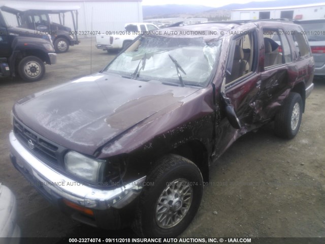 JN8AR05Y0XW302098 - 1999 NISSAN PATHFINDER LE/SE/XE MAROON photo 2