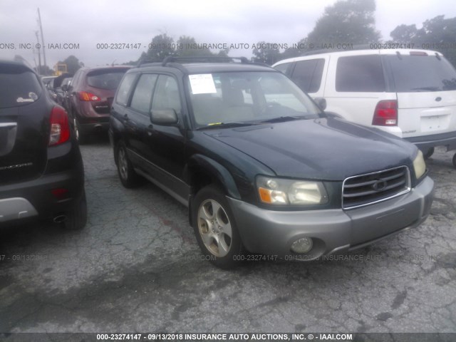 JF1SG65634H713265 - 2004 SUBARU FORESTER 2.5XS მწვანე ფოტო 1