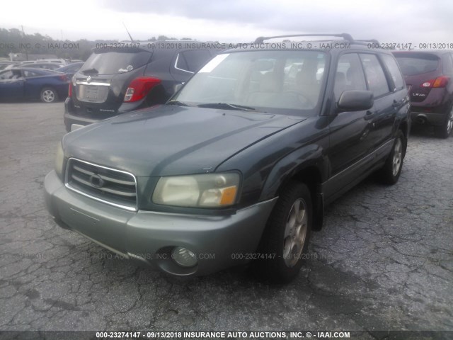 JF1SG65634H713265 - 2004 SUBARU FORESTER 2.5XS მწვანე ფოტო 6