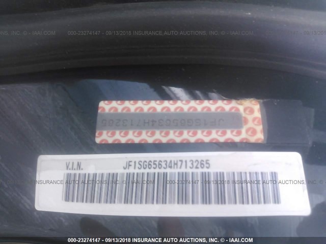 JF1SG65634H713265 - 2004 SUBARU FORESTER 2.5XS მწვანე ფოტო 9