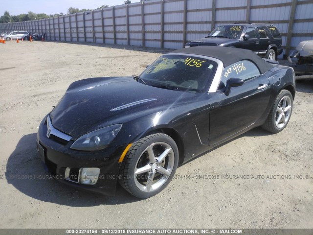 1G8MG35X97Y120809 - 2007 SATURN SKY REDLINE BLACK photo 2