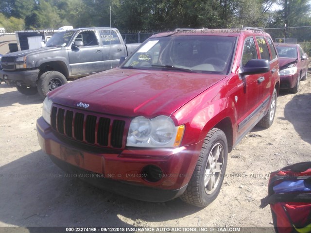 1J4HR48N96C270264 - 2006 JEEP GRAND CHEROKEE LAREDO/COLUMBIA/FREEDOM 红色 照片 2