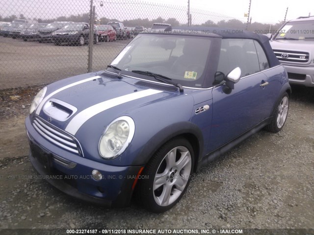 WMWRH33507TL94145 - 2007 MINI COOPER S BLUE photo 2