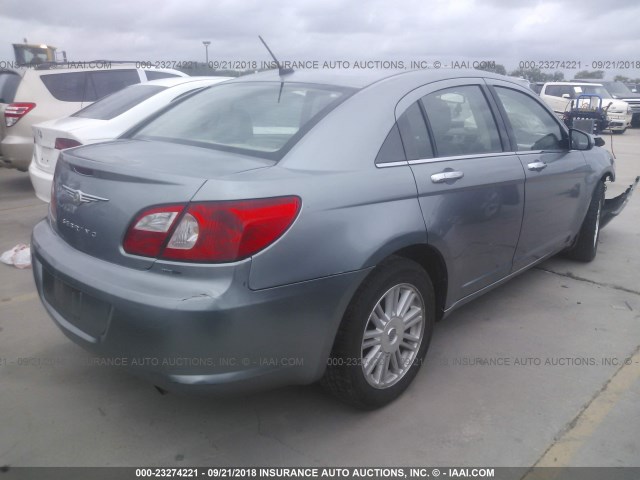 1C3LC66K38N212376 - 2008 CHRYSLER SEBRING LIMITED GRAY photo 4