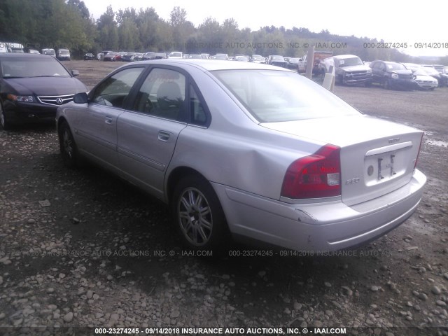YV1TH59H241383896 - 2004 VOLVO S80 2.5T SILVER photo 3