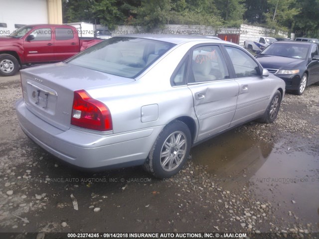 YV1TH59H241383896 - 2004 VOLVO S80 2.5T SILVER photo 4