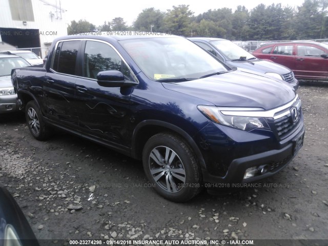 5FPYK3F47HB016340 - 2017 HONDA RIDGELINE RTS BLUE photo 1