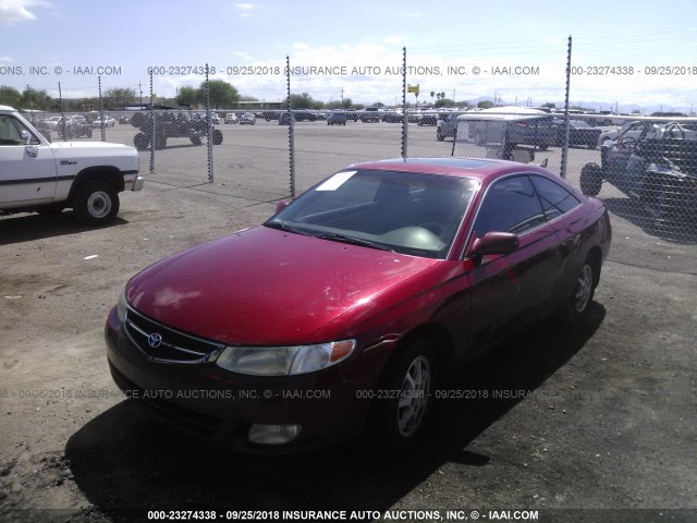 2T1CG22P7YC272254 - 2000 TOYOTA CAMRY SOLARA SE RED photo 2