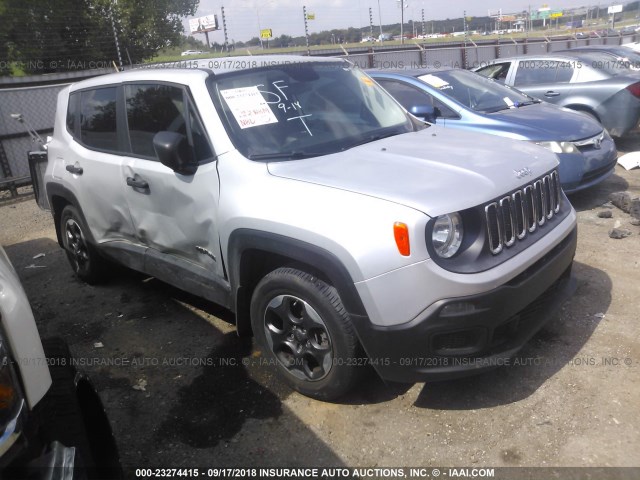 ZACCJAAT0FPB33577 - 2015 JEEP RENEGADE SPORT Արծաթագույն լուսանկար 1