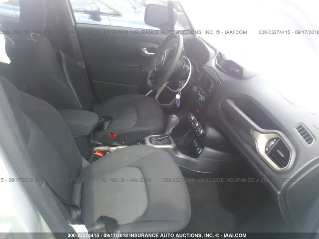 ZACCJAAT0FPB33577 - 2015 JEEP RENEGADE SPORT Արծաթագույն լուսանկար 5
