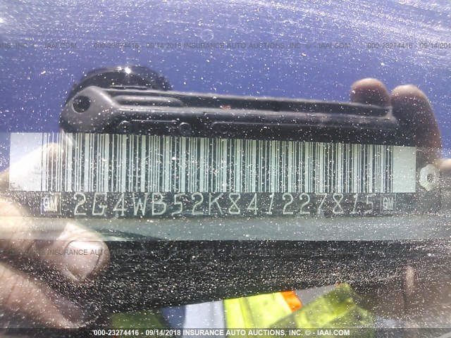 2G4WB52K841227815 - 2004 BUICK REGAL LS GOLD photo 9