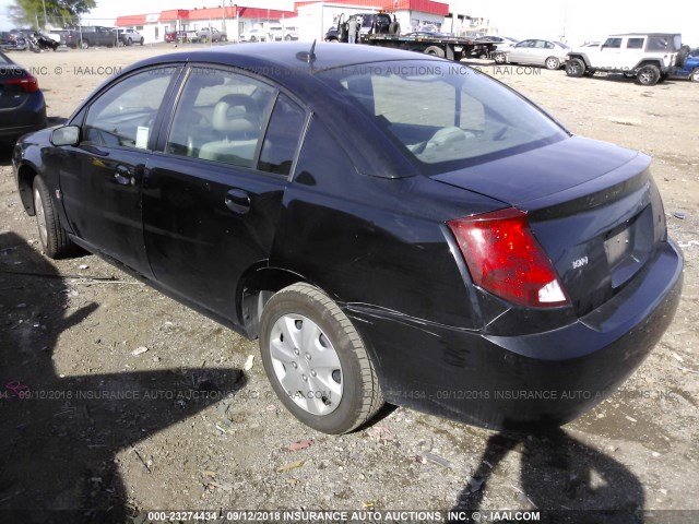 1G8AJ55F57Z205261 - 2007 SATURN ION LEVEL 2 黑色 照片 3